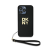 DKNY Wrist Strap Stock Logo - pouzdro pro iPhone 14 Pro Max (černé)