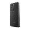 Speck Presidio Perfect-Clear with Glitter - Samsung Galaxy S22+ Case with MICROBAN Antimicrobial Coating (Clear/Platinum Glitter)