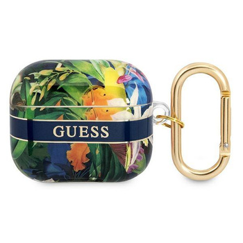 Guess Flower Strap – Cover for Airpods 3 (Blue)