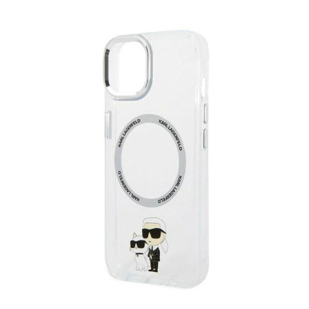 Karl Lagerfeld IML NFT Karl & Choupette MagSafe - iPhone 14 Plus Case (Transparent)