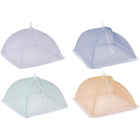 Alpina - Picknickabdeckung / Moskitonetz für Lebensmittel 35x35x22 cm (lila)