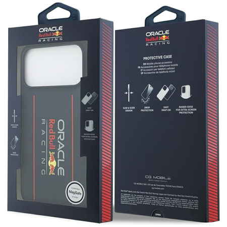 Red Bull Silicone Oversize Vertical Logo MagSafe - iPhone 17 Pro Max Case (Navy Blue)