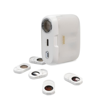 WEKOME S28 Pop Digital Series - Casque d'écoute sans fil Bluetooth V5.3 TWS avec étui de chargement et fonction projecteur (Blanc)