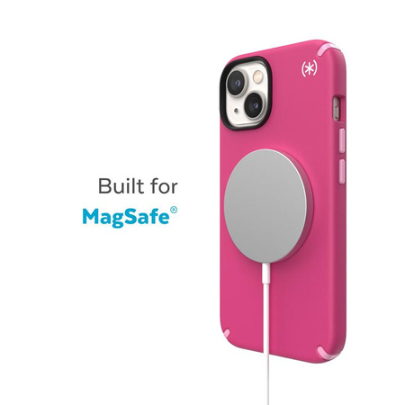 Speck Presidio2 Pro MagSafe - Antibakteriális iPhone 14 / iPhone 13 tok (Digitalpink / Blossompink / Fehér)
