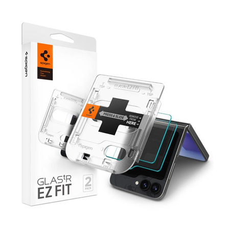 Spigen Glas.TR EZ Fit 2-Pack - Tempered Glass for Samsung Galax Z Flip 6 / 7 FE (2 pieces)