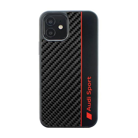 Audi Carbon Fiber Stripe - iPhone 12 / iPhone 12 Pro Case (Black)