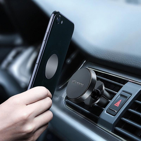 Crong Magnetic Smart Car Holder - Mágneses autós tartó telefonhoz (fekete)