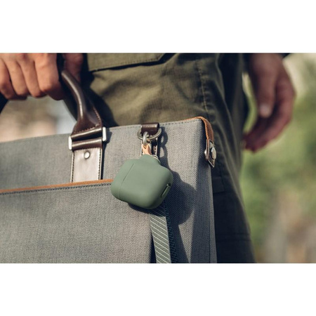 Moshi Pebbo - AirPods-Tasche mit abnehmbarer Handschlaufe (Mintgrün)