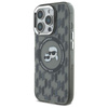 Karl Lagerfeld IML Monogram Karl & Choupette Head MagSafe - iPhone 16 Pro Case (noir)