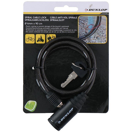 BIKE LOCKING LINK, Schwarz für Fahrrad, Dunlop, 90cm