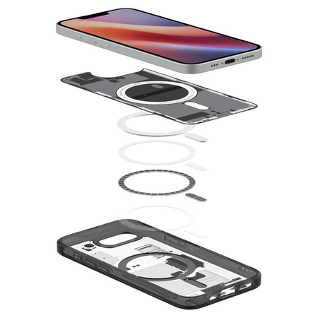 Spigen Ultra Hybrid MagSafe - pouzdro pro iPhone 16e (Zero One Black)