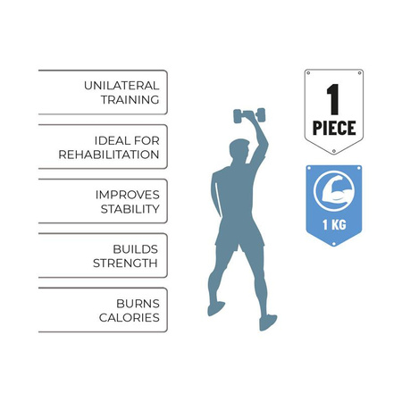 Umbro - Cvičební činka 1 kg (modrá)