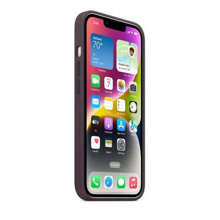 Silikonové pouzdro Apple - Silikonové pouzdro s MagSafe pro iPhone 14 (Berry)
