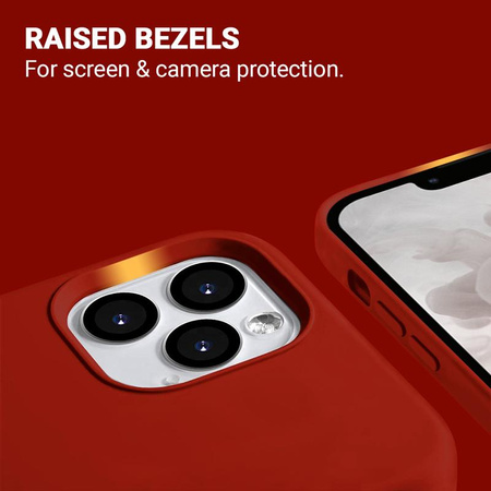 Crong Color Cover Magnetisch - iPhone 13 mini MagSafe Hülle (rot)