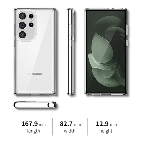 Crong Crystal Shield Cover - Samsung Galaxy S23 Ultra Hülle (Transparent)