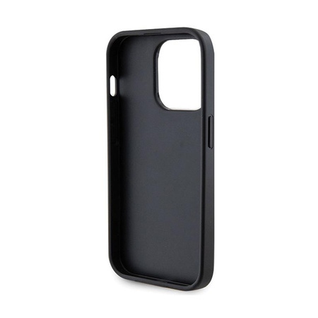 Guess 4G Strass Metal Logo - iPhone 15 Pro Case (black)