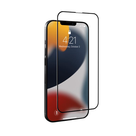 Crong 7D Nano Flexible Glass - nerozbitné hybridní sklo 9H pro celou obrazovku iPhonu 13 mini