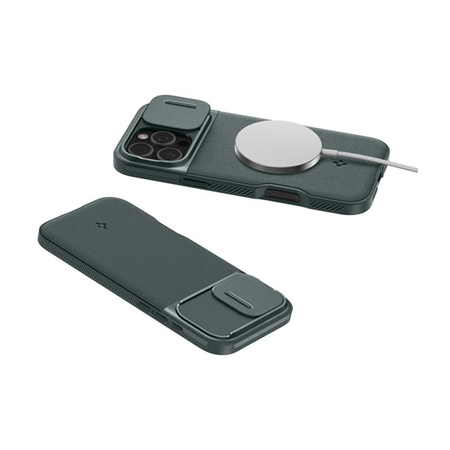 Spigen Optik Armor MagSafe - pouzdro pro iPhone 16 Pro (Abyss Green)