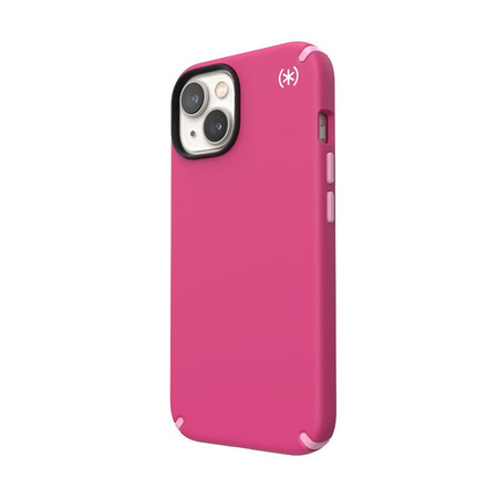 Speck Presidio2 Pro MagSafe - Antibacterial iPhone 14 / iPhone 13 Case (Digitalpink / Blossompink / White)