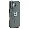 Karl Lagerfeld IML fém Choupette Head MagSafe - iPhone 16 tok (fekete)
