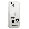 Karl Lagerfeld Ikonik & Choupette - pouzdro pro iPhone 13 Mini (průhledné)