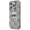 Karl Lagerfeld IML Karl Head Electroplated - Coque iPhone 16 Pro Max (noir)