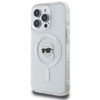 Karl Lagerfeld IML Metal Karl Head MagSafe - pouzdro pro iPhone 16 Pro (bílé)