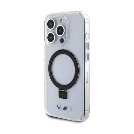 BMW Ring Stand M Collection MagSafe - pouzdro pro iPhone 15 Pro (průhledné)