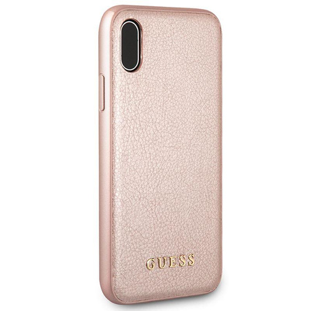Guess Iridescent - iPhone Xs / X tok (rózsaarany)
