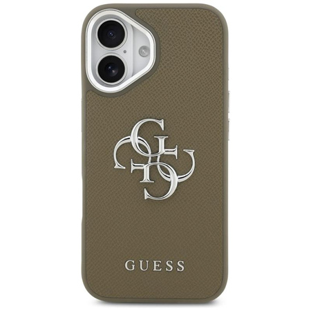 Guess Grained Big 4G Classic Logo - Pouzdro iPhone 17 (hnědé)