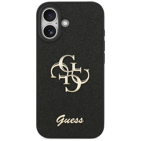 ETUI DO IPHONE 17 GUESS GLITTER ORYGINALNE CZARNE ELEGANCKIE MODNE CASE