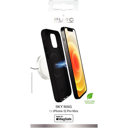 PURO SKYMAG – Etui iPhone 12 Pro Max Made for MagSafe (czarny)