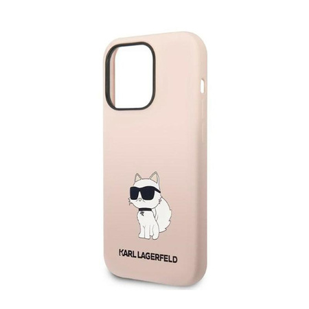 Karl Lagerfeld Silikonové pouzdro NFT Choupette - iPhone 14 Pro (růžové)