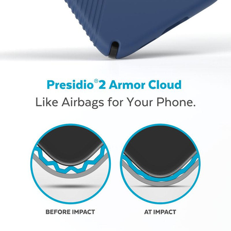 Speck Presidio2 Grip - protiskluzové pouzdro pro Samsung Galaxy S23 (Coastal Blue/Black)