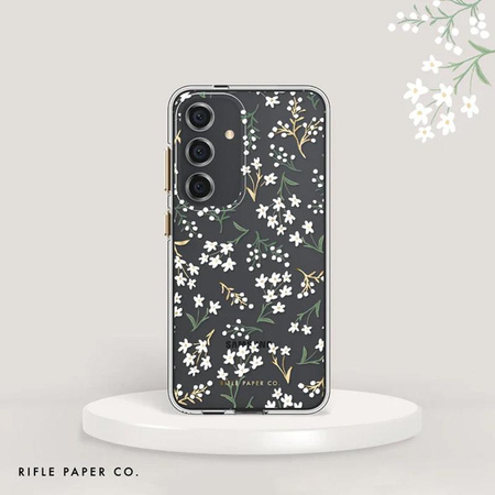 Rifle Paper Clear - pouzdro pro Samsung Galaxy S24+ (Petite Fleurs)