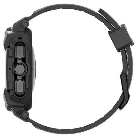 Spigen Rugged Armor Pro - Pasek + etui do Samsung Galaxy Watch Ultra 47 mm (2025/2024) (Matte Black)