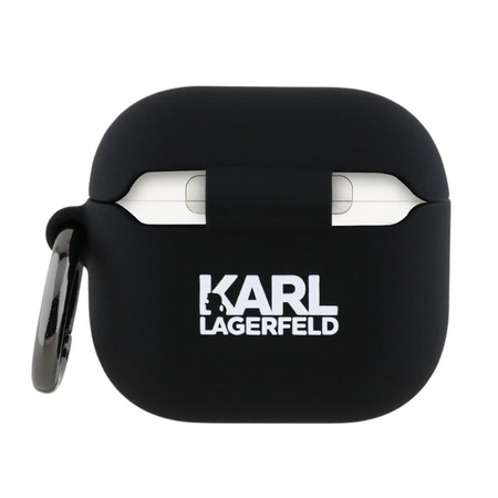 Karl Lagerfeld szilikon Choupette Head 3D - AirPods 4 tok (fekete)