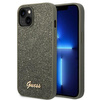 Guess Glitter Flakes Metal Logo Case - iPhone 14 Plus (vert)