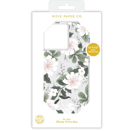 Rifle Paper Clear - pouzdro pro iPhone 14 Pro Max (Willow)