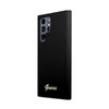 Guess Silicone Script Metal Logo - Etui Samsung Galaxy S22 Ultra (czarny)