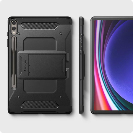 Spigen Tough Armor Pro - tok Samsung Galaxy Tab S9+ 12.4" (fekete)