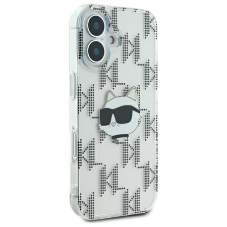 Karl Lagerfeld IML Choupette Head Electroplated - Coque iPhone 16 (Transparente)