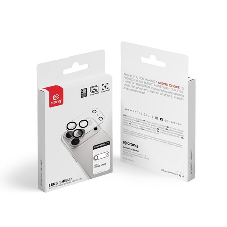 Crong Lens Shield - Sklo pro fotoaparát a objektiv iPhonu Air