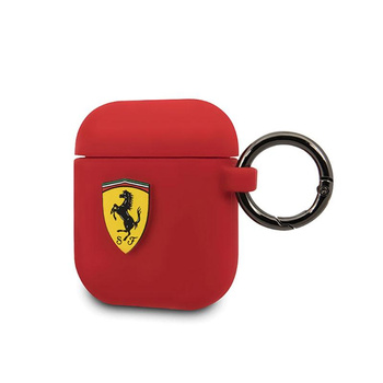 Ferrari Silicone - Étui AirPods 1/2 gen (rouge)