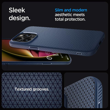 Spigen Liquid Air - Case for iPhone 15 Pro (Navy Blue)