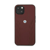 BMW Leder Tasche Curve Perforate HC - iPhone 13 (rot)