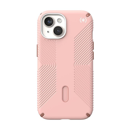 Speck Presidio2 Grip ClickLock & MagSafe - Coque iPhone 15 / iPhone 14 / iPhone 13 (Dahlia Pink/Rose Copper)