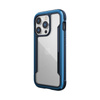 X-Doria Raptic Shield - Coque en aluminium pour iPhone 14 Pro (Testé en chute 3m) (Bleu Marine)