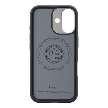 ETUI DO IPHONE 17 do MAGSAFE SPIGEN NANO ORYGINALNE CZARNE ELEGACKIE CASE