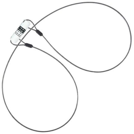 Dunlop - Cipher Kabel-Fahrradschloss (Grau)